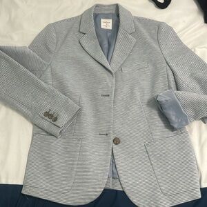 GAP Gray & Blue Stripe blazer. Sz 8
